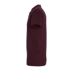 T-shirt unisexe personnalisé 100% coton 190 g/m² SOL'S Imperial couleur grenat vue latérale