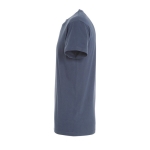 T-shirt unisexe personnalisé 100% coton 190 g/m² SOL'S Imperial couleur bleu jean vue latérale