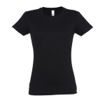 T-shirt pour femmes 100% coton 190 g/m² SOL'S Imperial couleur noir troisième vue