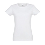 T-shirt pour femmes 100% coton 190 g/m² SOL'S Imperial couleur blanc neuvième vue