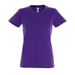 T-shirt pour femmes 100% coton 190 g/m² SOL'S Imperial couleur violet deuxième vue