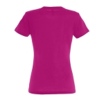 T-shirt pour femmes 100% coton 190 g/m² SOL'S Imperial couleur fuchsia vue arrière