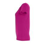 T-shirt pour femmes 100% coton 190 g/m² SOL'S Imperial couleur fuchsia vue latérale