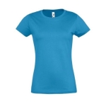 T-shirt pour femmes 100% coton 190 g/m² SOL'S Imperial couleur cyan
