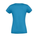 T-shirt pour femmes 100% coton 190 g/m² SOL'S Imperial couleur cyan vue latérale