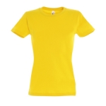 T-shirt pour femmes 100% coton 190 g/m² SOL'S Imperial couleur jaune foncé