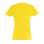 T-shirt pour femmes 100% coton 190 g/m² SOL'S Imperial couleur jaune foncé vue arrière