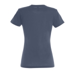 T-shirt pour femmes 100% coton 190 g/m² SOL'S Imperial couleur bleu jean vue arrière