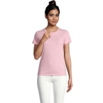 T-shirt pour femmes 100% coton 190 g/m² SOL'S Imperial couleur rose pastel deuxième vue photographique