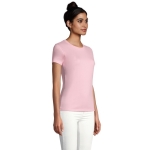 T-shirt pour femmes 100% coton 190 g/m² SOL'S Imperial couleur rose pastel troisième vue photographique