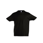 T-shirt pour enfants avec logo 100% coton 190 g/m² SOL'S Imperial couleur noir troisième vue