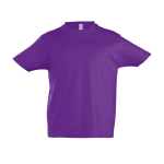 T-shirt pour enfant avec logo 100 % coton 190 g/m² SOL'S Imperial couleur mauve deuxième vue