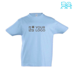 T-shirt pour enfants avec logo 100% coton 190 g/m² SOL'S Imperial vue avec zone d'impression