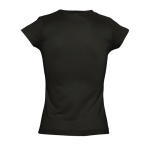 T-shirts pour femmes à col en V 100% coton 150 g/m² SOL'S Moon couleur noir vue arrière