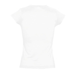 T-shirts pour femmes à col en V 100% coton 150 g/m² SOL'S Moon couleur blanc vue arrière