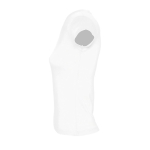 T-shirts pour femmes à col en V 100% coton 150 g/m² SOL'S Moon couleur blanc vue latérale