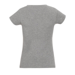 T-shirts pour femmes à col en V 100% coton 150 g/m² SOL'S Moon couleur gris chiné vue arrière