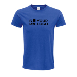 T-shirt unisexe en coton 100% biologique 140 g/m² SOL'S Epic couleur bleu roi vue avec zone d'impression