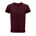 T-shirts personnalisés en coton biologique 150 g/m² SOL'S Crusader couleur bordeaux huitième vue