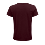 T-shirts personnalisés en coton biologique 150 g/m² SOL'S Crusader couleur bordeaux vue arrière