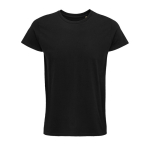 T-shirts personnalisés en coton biologique 150 g/m² SOL'S Crusader couleur noir troisième vue