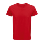 T-shirts personnalisés en coton biologique 150 g/m² SOL'S Crusader couleur rouge cinquième vue