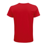 T-shirts personnalisés en coton biologique 150 g/m² SOL'S Crusader couleur rouge vue arrière