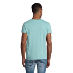 T-shirts personnalisés en coton biologique 150 g/m² SOL'S Crusader couleur turquoise troisième vue photographique