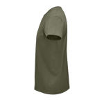 T-shirts personnalisés en coton biologique 150 g/m² SOL'S Crusader couleur kaki vue latérale