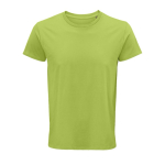 T-shirts personnalisés en coton biologique 150 g/m² SOL'S Crusader couleur vert clair huitième vue