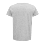 T-shirts personnalisés en coton biologique 150 g/m² SOL'S Crusader couleur gris chiné vue arrière