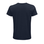 T-shirts personnalisés en coton biologique 150 g/m² SOL'S Crusader couleur bleu marine vue arrière