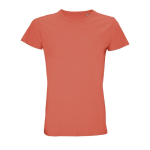T-shirts personnalisés en coton biologique 150 g/m² SOL'S Crusader couleur orange fluorescent