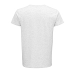 T-shirts personnalisés en coton biologique 150 g/m² SOL'S Crusader couleur gris clair chiné vue arrière