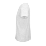 T-shirts personnalisés en coton biologique 150 g/m² SOL'S Crusader couleur gris clair chiné vue latérale