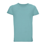 T-shirts personnalisés en coton biologique 150 g/m² SOL'S Crusader couleur bleu pastel