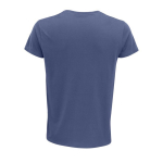 T-shirts personnalisés en coton biologique 150 g/m² SOL'S Crusader couleur bleu jean vue arrière