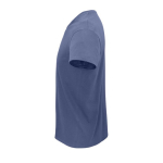 T-shirts personnalisés en coton biologique 150 g/m² SOL'S Crusader couleur bleu jean vue latérale