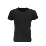 T-shirt pour enfants en coton 100% biologique 150 g/m² SOL'S Crusader couleur noir troisième vue