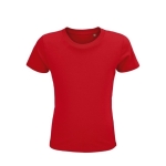T-shirt pour enfants en coton 100% biologique 150 g/m² SOL'S Crusader couleur rouge cinquième vue