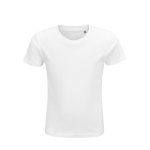 T-shirt pour enfants en coton 100% biologique 150 g/m² SOL'S Crusader couleur blanc neuvième vue
