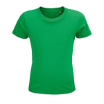 T-shirt pour enfant en coton 100 % biologique 150 g/m² SOL'S Crusader couleur vert huitième vue