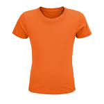 T-shirt pour enfant en coton 100 % biologique 150 g/m² SOL'S Crusader couleur orange
