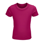 T-shirt pour enfant en coton 100 % biologique 150 g/m² SOL'S Crusader couleur fuchsia