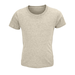 T-shirt pour enfant en coton 100 % biologique 150 g/m² SOL'S Crusader couleur ivoire troisième vue