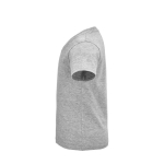 T-shirt pour enfants en coton 100% biologique 150 g/m² SOL'S Crusader couleur gris chiné vue latérale