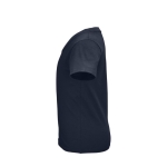 T-shirt pour enfants en coton 100% biologique 150 g/m² SOL'S Crusader couleur bleu marine vue latérale
