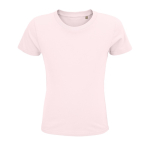 T-shirt pour enfant en coton 100 % biologique 150 g/m² SOL'S Crusader couleur rose pastel