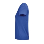 T-shirt pour femmes en coton 100% biologique 150 g/m² SOL'S Crusader couleur bleu roi vue latérale