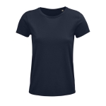 T-shirt pour femmes en coton 100% biologique 150 g/m² SOL'S Crusader couleur bleu marine